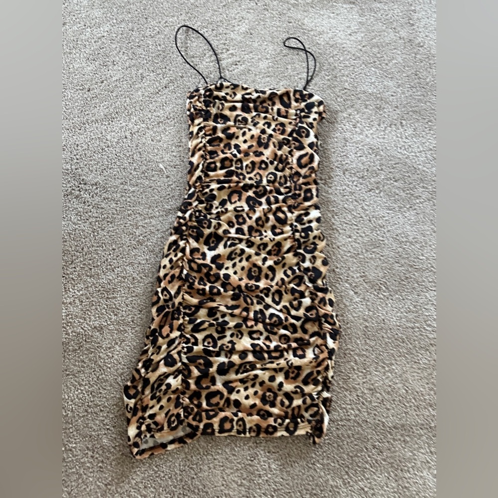 Leopard Print Mini Dress